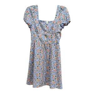 ❤️ BP. Floral Puff-Sleeve Mini Dress – Size Small